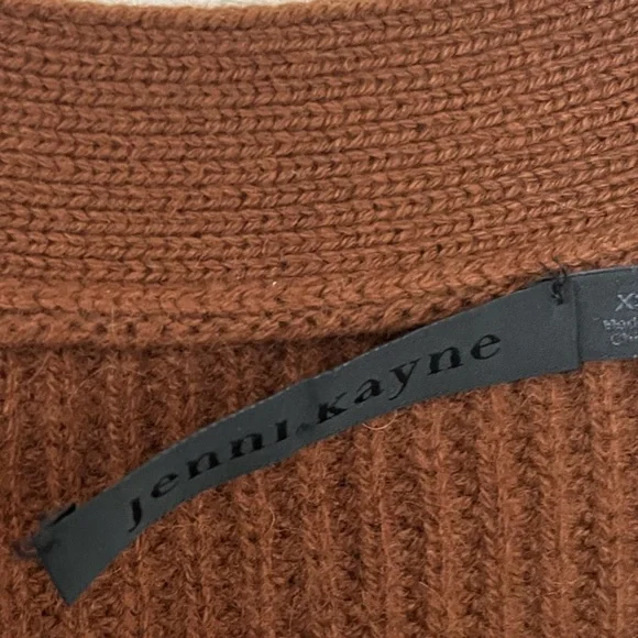 Jenni Kayne cashmere brown sweater size XS oversized - Picture 4 of 6